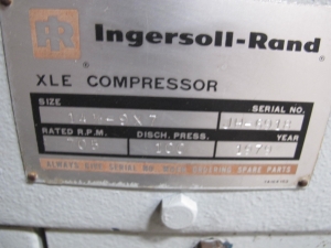 INGERSOLL-RAND XLE COMPRESSOR, TRAINING-AID. LOADING & HANDLING FEE $30-4605